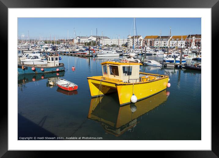 Weymouth Harbour, Weymouth Framed Mounted Print by Heidi Stewart