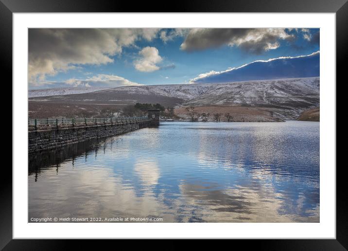 Grwyne Reservoir  Framed Mounted Print by Heidi Stewart