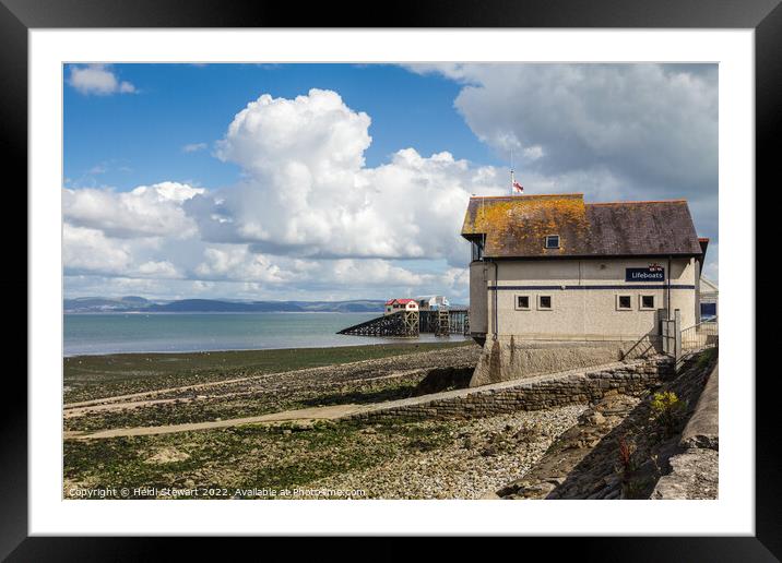 Mumbles Lifeboat Stations Framed Mounted Print by Heidi Stewart