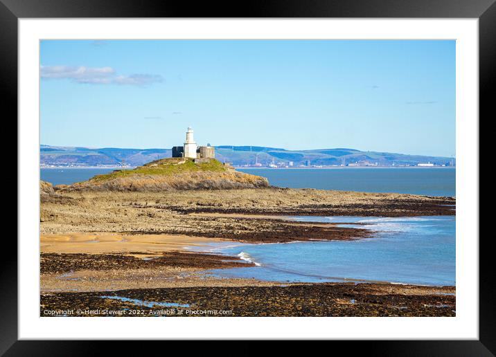 Bracelet Bay, Mumbles Framed Mounted Print by Heidi Stewart