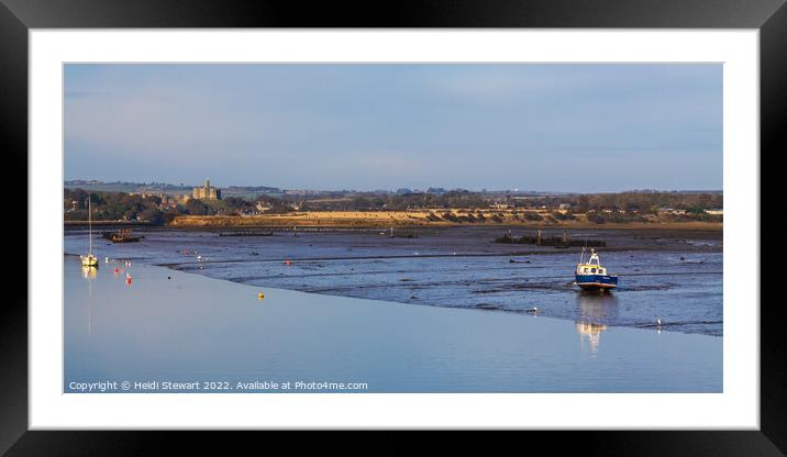 Amble Harbour View Framed Mounted Print by Heidi Stewart