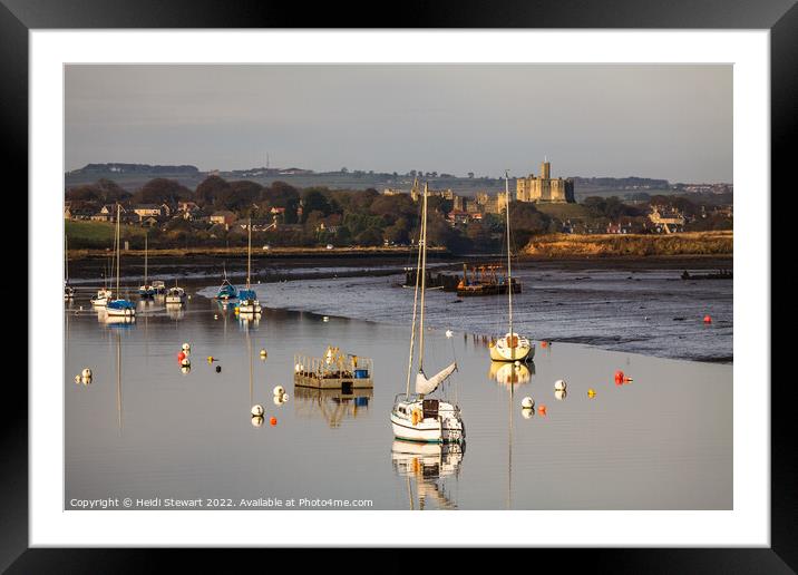 Amble Harbour Northumberland Framed Mounted Print by Heidi Stewart