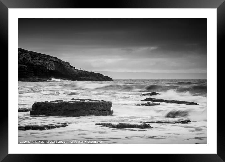 Dunraven Bay, Southerndown Framed Mounted Print by Heidi Stewart