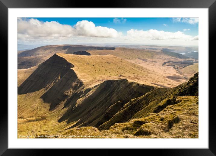 Cribyn, Brecon Beacons Framed Mounted Print by Heidi Stewart