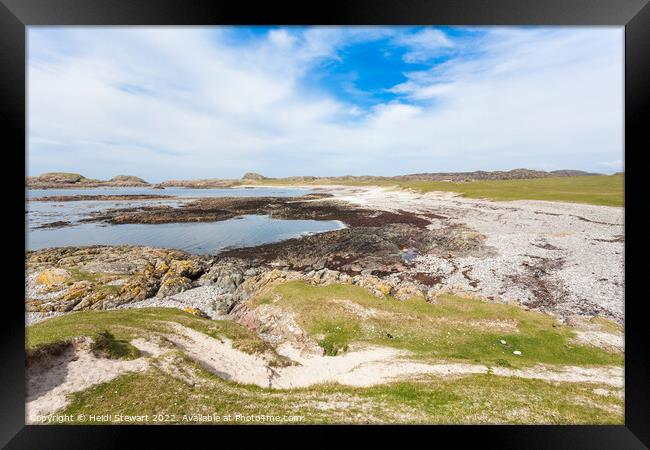 Bay at the Back of the Ocean, Isle of Iona Framed Print by Heidi Stewart