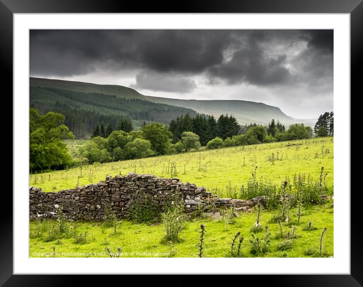 Craig Gwaun Taf Brecon Beacons Framed Mounted Print by Heidi Stewart