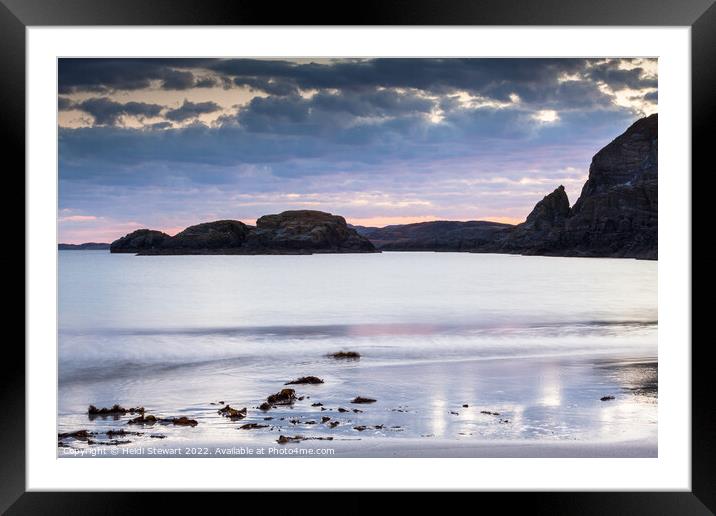 Views From Kilvickeon Beach, Mull Framed Mounted Print by Heidi Stewart