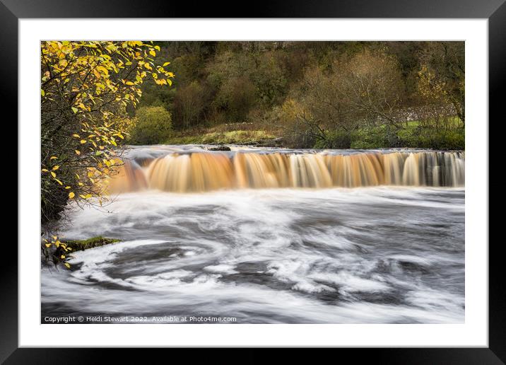 Wain Wath Force, Keld, Yorkshire Dales Framed Mounted Print by Heidi Stewart