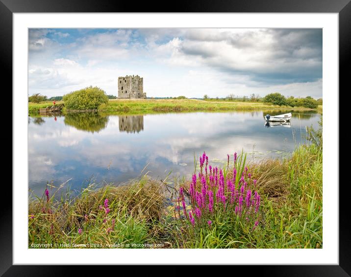 Threave Castle Reflected Framed Mounted Print by Heidi Stewart