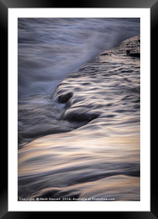 Abstract Water at Sunset Framed Mounted Print by Heidi Stewart