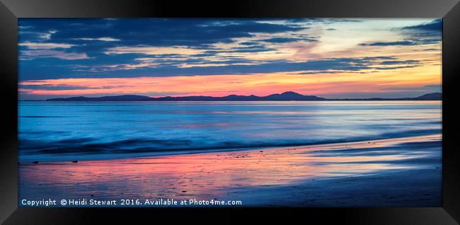 Llyn Peninsula Sunset Framed Print by Heidi Stewart