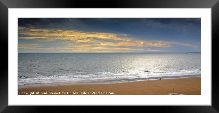 Dunraven Bay South Wales Framed Mounted Print by Heidi Stewart