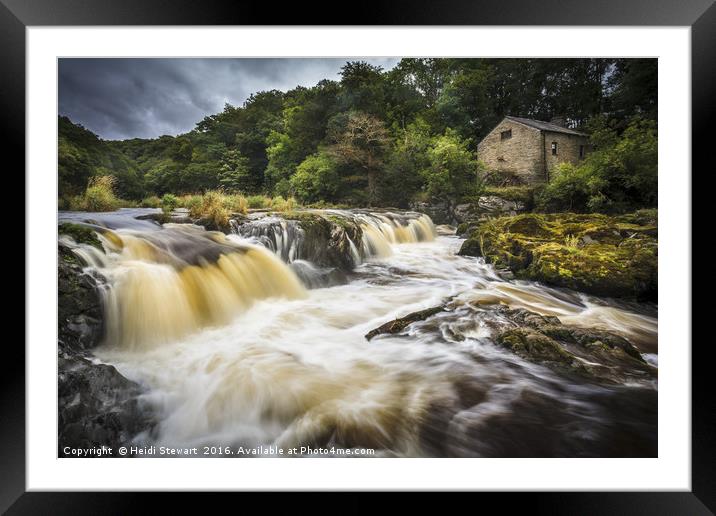 Cenarth Falls, Ceredigion, Wales  Framed Mounted Print by Heidi Stewart