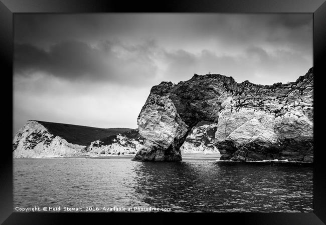 Durdle Door Jurassic Coast Framed Print by Heidi Stewart