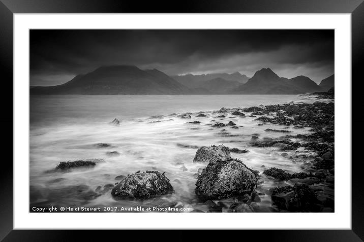 Elgol and the Black Cuillins Framed Mounted Print by Heidi Stewart