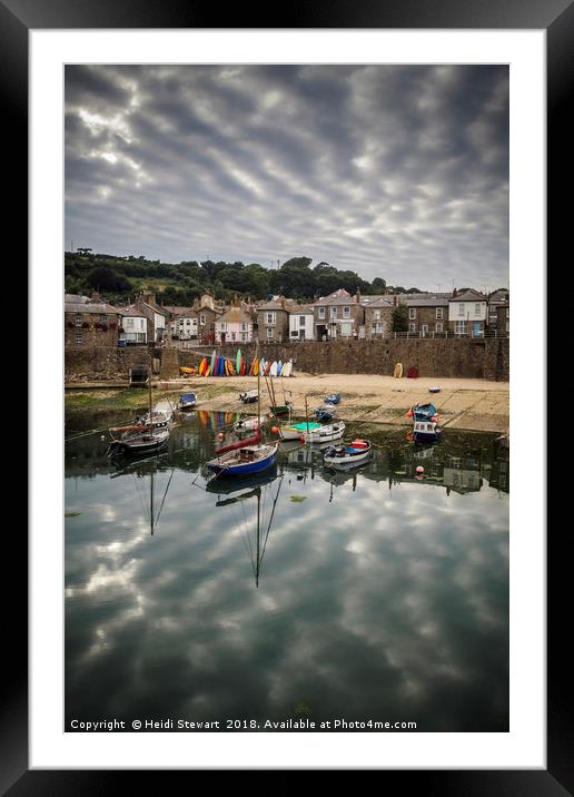Mousehole Harbour Cornwall Framed Mounted Print by Heidi Stewart
