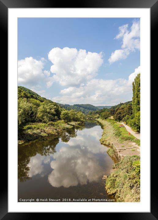 The River Wye from Bigsweir, Monmouthshire Framed Mounted Print by Heidi Stewart