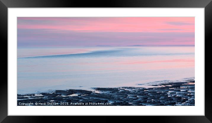 Pastel Sunset  Framed Mounted Print by Heidi Stewart