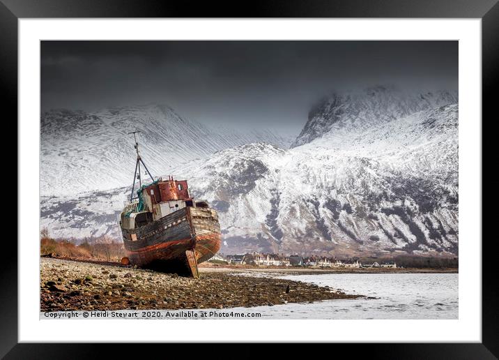 The Corpach Wreck, Scotland Framed Mounted Print by Heidi Stewart