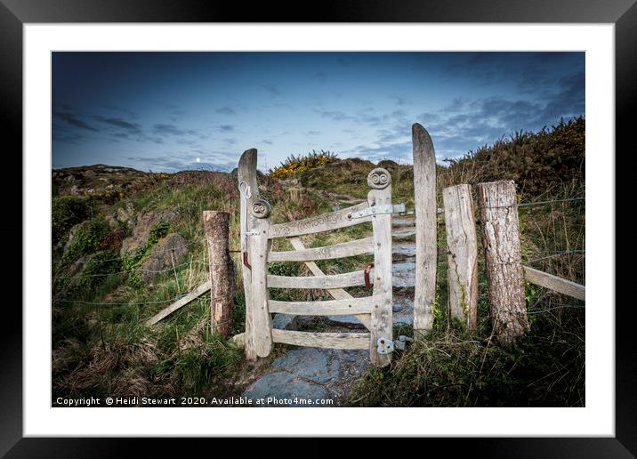 The Gate, Llandwyn Island Framed Mounted Print by Heidi Stewart