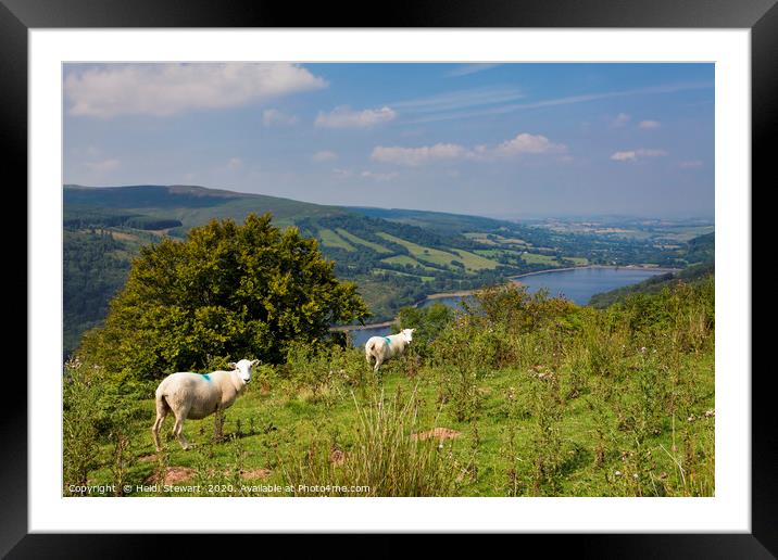 Talybont Reservoir, Brecon Beacons Framed Mounted Print by Heidi Stewart