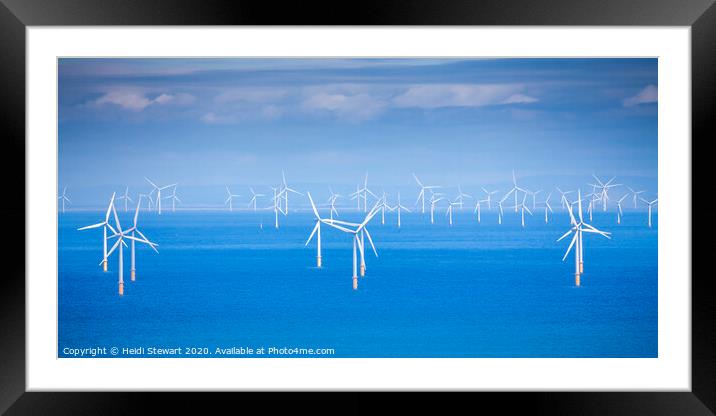Wind Power Framed Mounted Print by Heidi Stewart