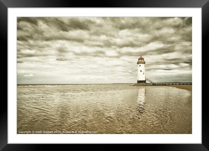 Point of Ayr Lighthouse Framed Mounted Print by Heidi Stewart