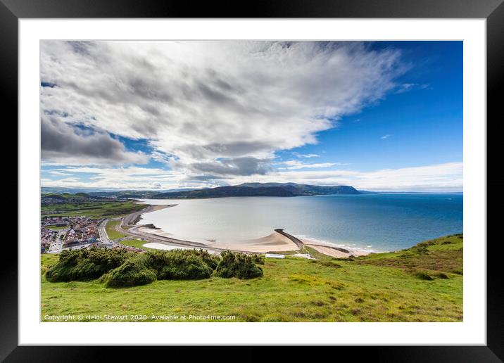 West Shore Beach, Llandudno Framed Mounted Print by Heidi Stewart