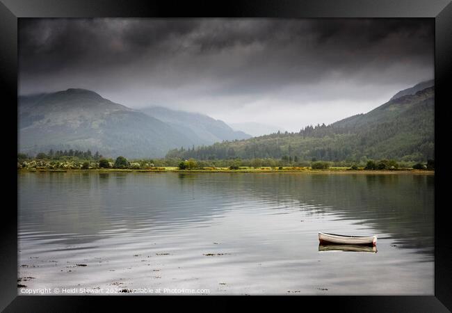 Holy Loch, Scotland Framed Print by Heidi Stewart