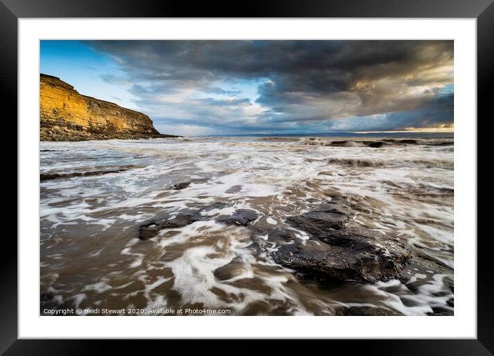 Incoming Tide at Nash Point Framed Mounted Print by Heidi Stewart