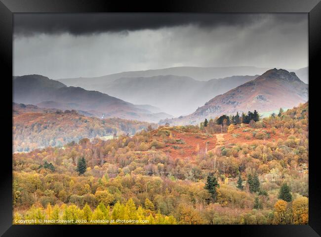 Lake District Viewpoint Framed Print by Heidi Stewart