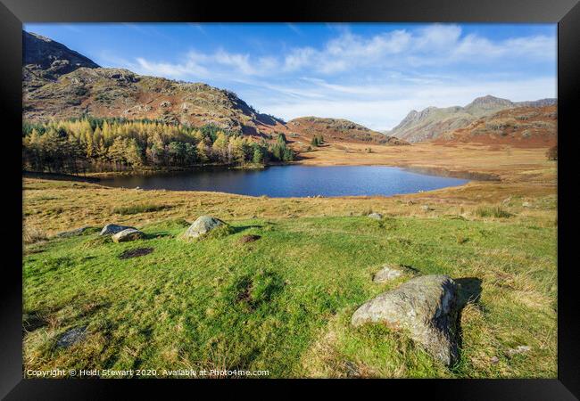 Blea Tarn in the Lake District Framed Print by Heidi Stewart