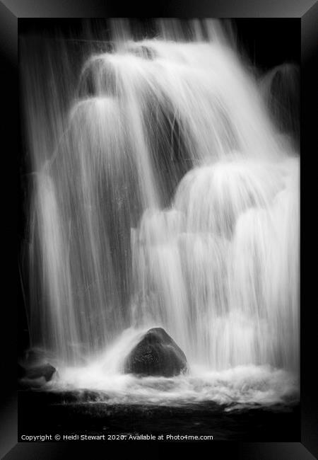 East Gill Force Close Up Framed Print by Heidi Stewart