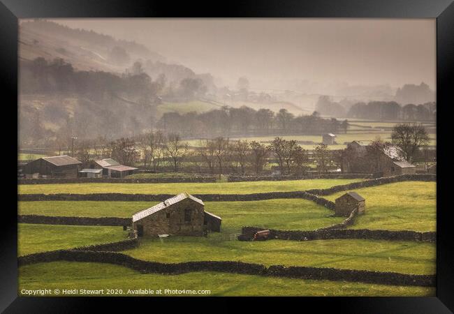 Gunnerside, Yorkshire Dales Framed Print by Heidi Stewart