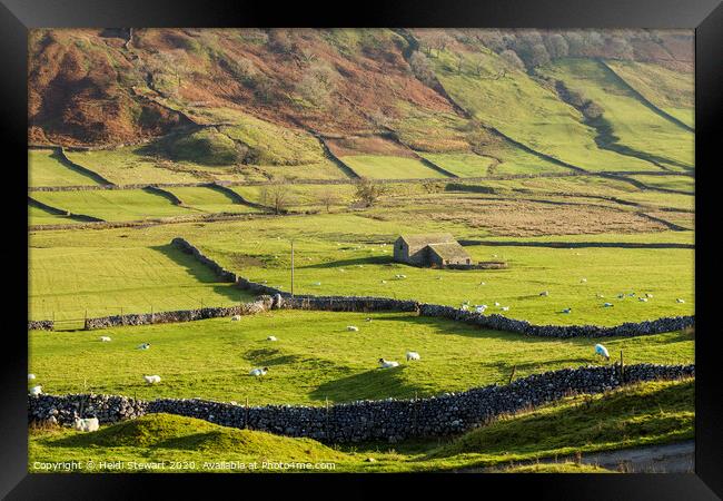 Rural Landscape, Littondale, Yorkshire Dales Framed Print by Heidi Stewart