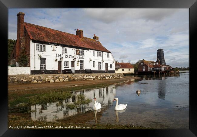 The Royal Oak at Langstone in Hampshire Framed Print by Heidi Stewart