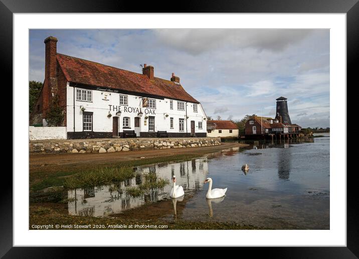 The Royal Oak at Langstone in Hampshire Framed Mounted Print by Heidi Stewart