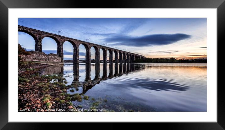 The Royal Border Bridge at Berwick-upon-Tweed Framed Mounted Print by Heidi Stewart