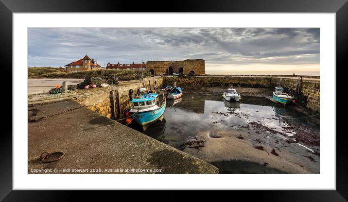 Beadnell Harbour, Northumberland Framed Mounted Print by Heidi Stewart