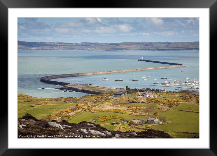 Holyhead Breakwater, Anglesey Framed Mounted Print by Heidi Stewart