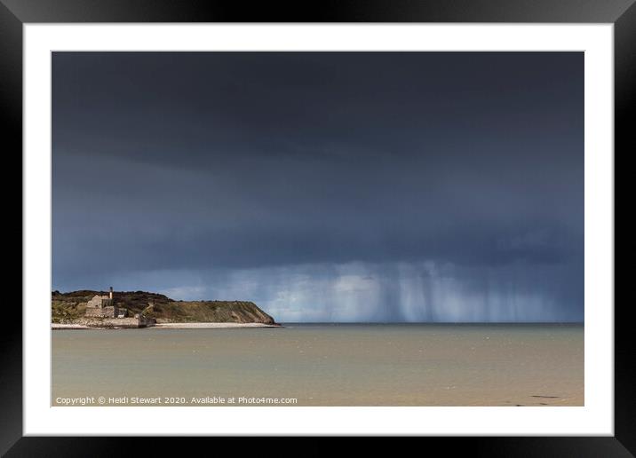 Stormy Skies over Penmon, Anglesey Framed Mounted Print by Heidi Stewart