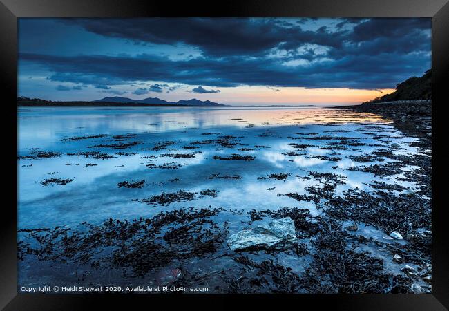 Llyn Peninsula and Menai Strait Framed Print by Heidi Stewart