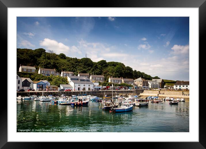 Porthleven Harbour, Cornwall Framed Mounted Print by Heidi Stewart