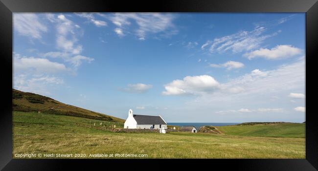 Mwnt Church, Ceredigion, West Wales Framed Print by Heidi Stewart