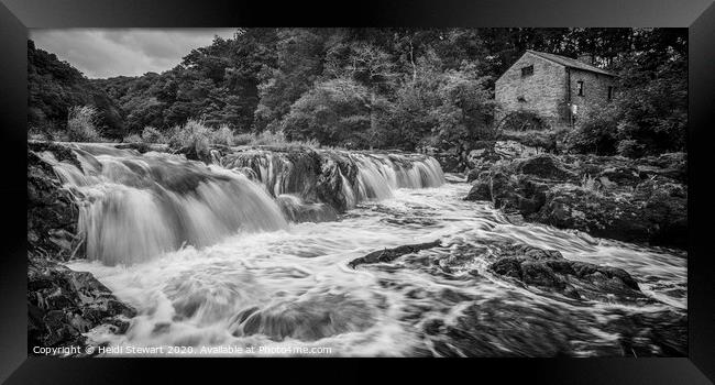 Cenarth Falls and Old Mill, Ceredigion, Wales  Framed Print by Heidi Stewart