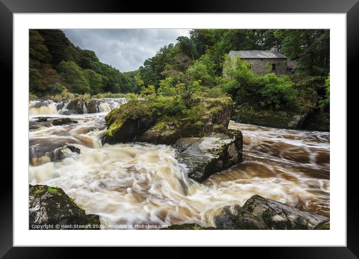 Cenarth Falls and Old Mill, Ceredigion, Wales  Framed Mounted Print by Heidi Stewart