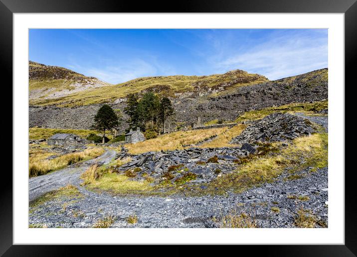 Cwmorthin Slate Quarry Framed Mounted Print by Heidi Stewart