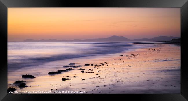 Llyn Peninsula Backdrop Framed Print by Heidi Stewart