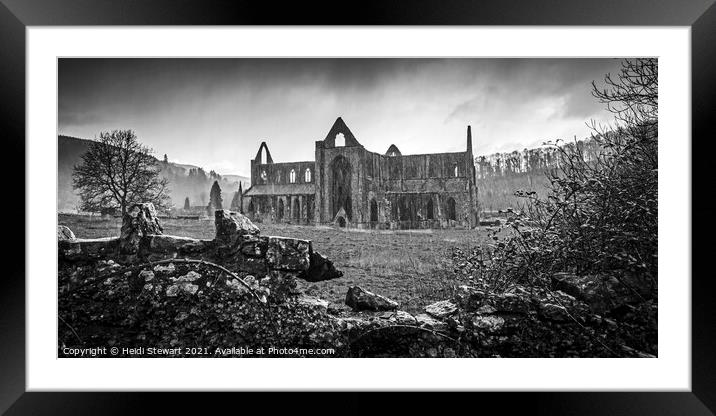 Tintern Abbey in Monmouthshire, Wales Framed Mounted Print by Heidi Stewart