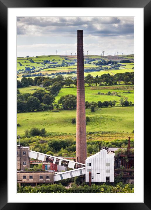 Cooling Tower at the Cwm Colliery in South Wales Framed Mounted Print by Heidi Stewart